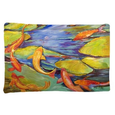 Carolines Treasures Carolines Treasures JMK1115PILLOWCASE Koi Fabric Standard Pillowcase JMK1115PILLOWCASE